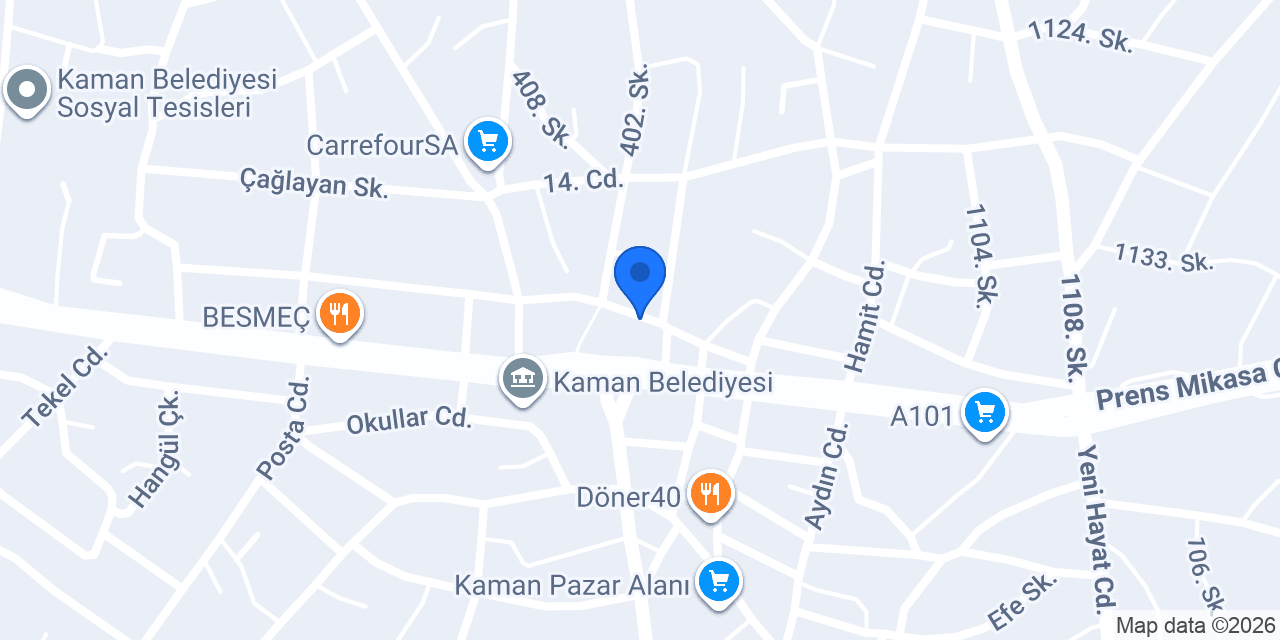 AYAZ EMLAK KAMAN konumu