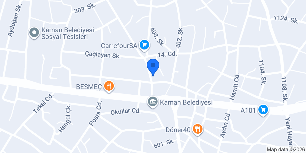 Berk Eczanesi konumu