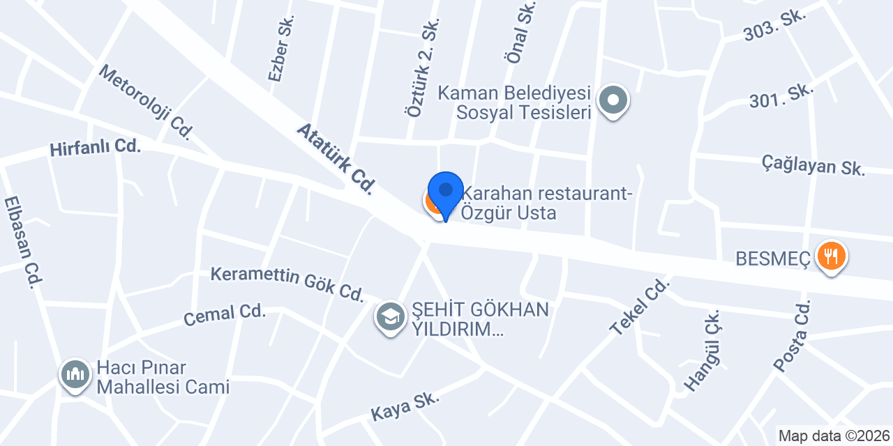 A SOS Pizza konumu