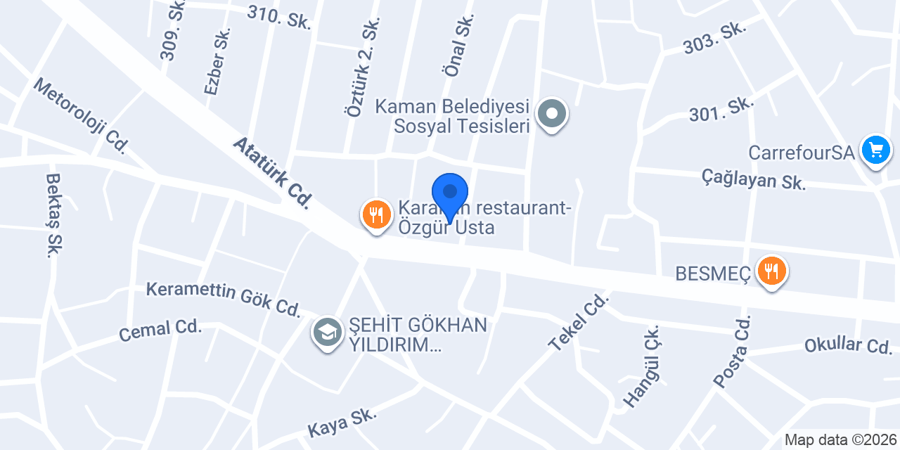 Ahi Evran Halı Yıkama konumu