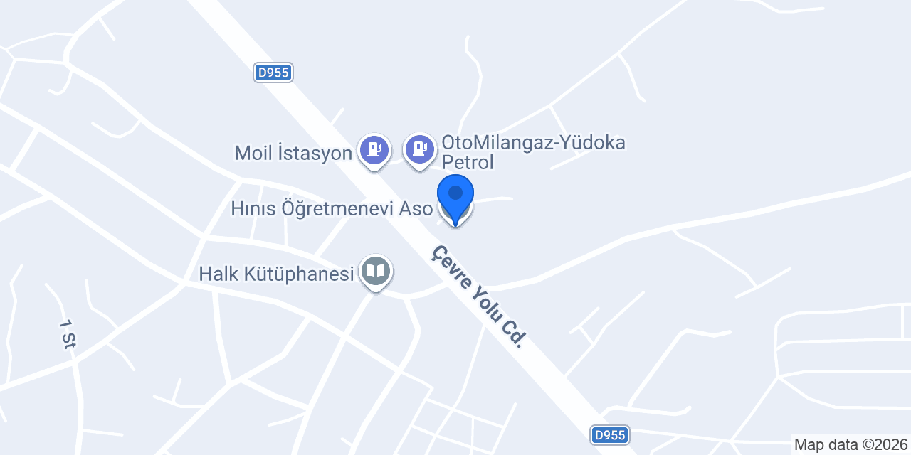 Hınıs Öğretmenevi Aso konumu