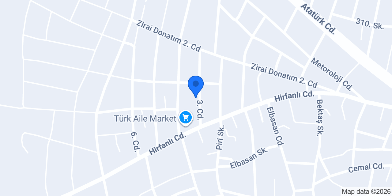 Dinç Market konumu