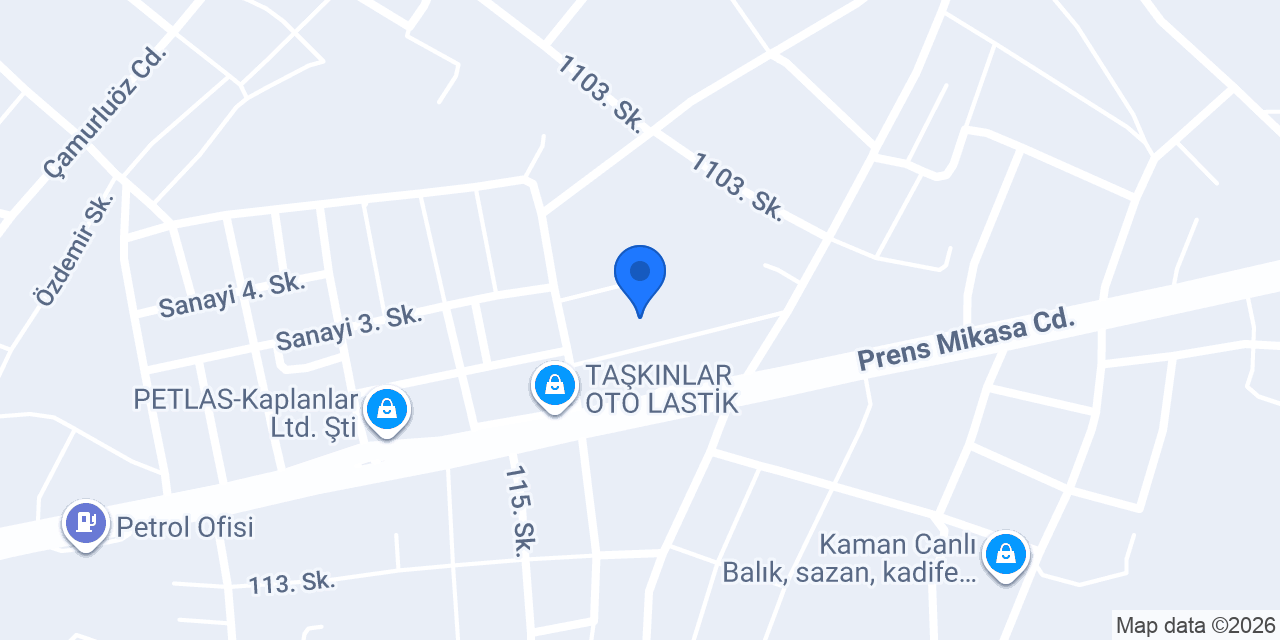 Özdemir Oto Kuaför konumu