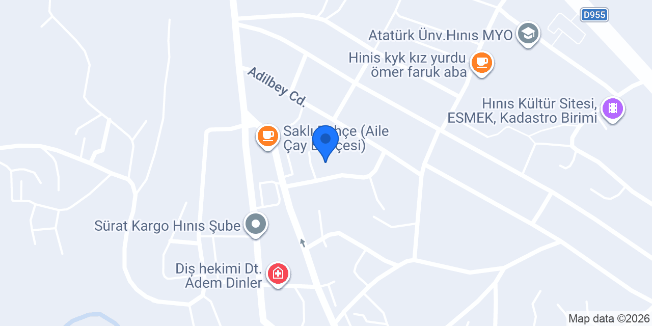 Hınıs İmam Hatip Ortaokulu konumu