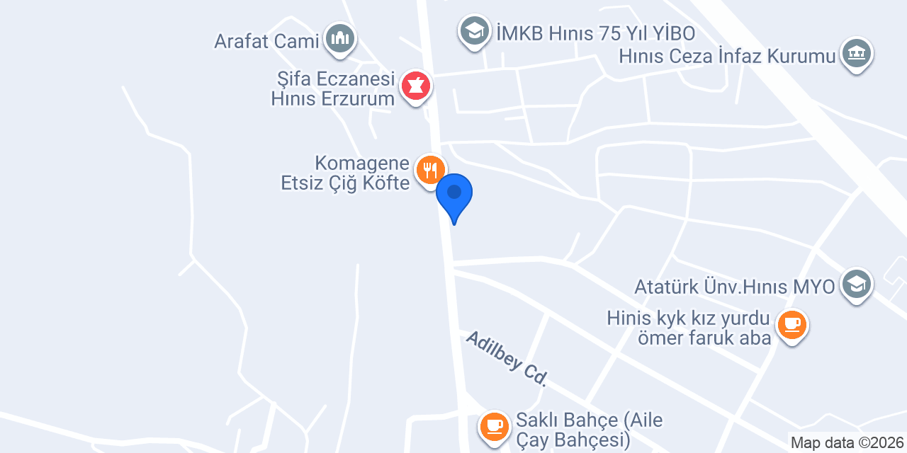 Hınıs Gençlik Merkezi konumu