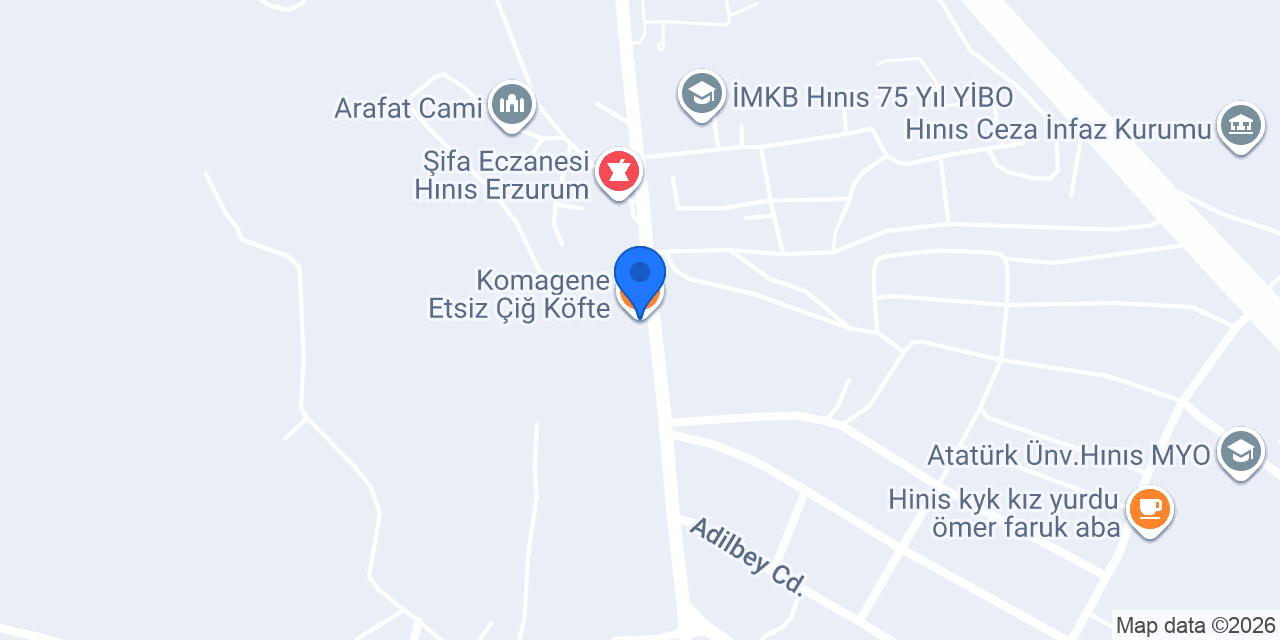 Komagene Etsiz Çiğ Köfte konumu