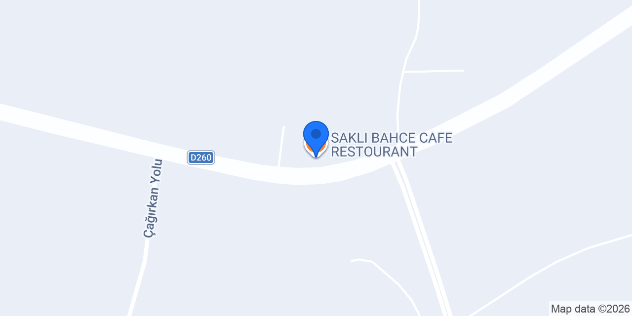 SAKLI BAHCE CAFE RESTOURANT konumu