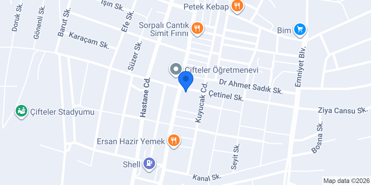 Demirtepe Oto Lastik konumu
