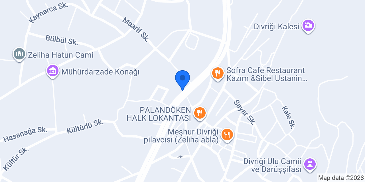 Semsur Çiğköfte konumu