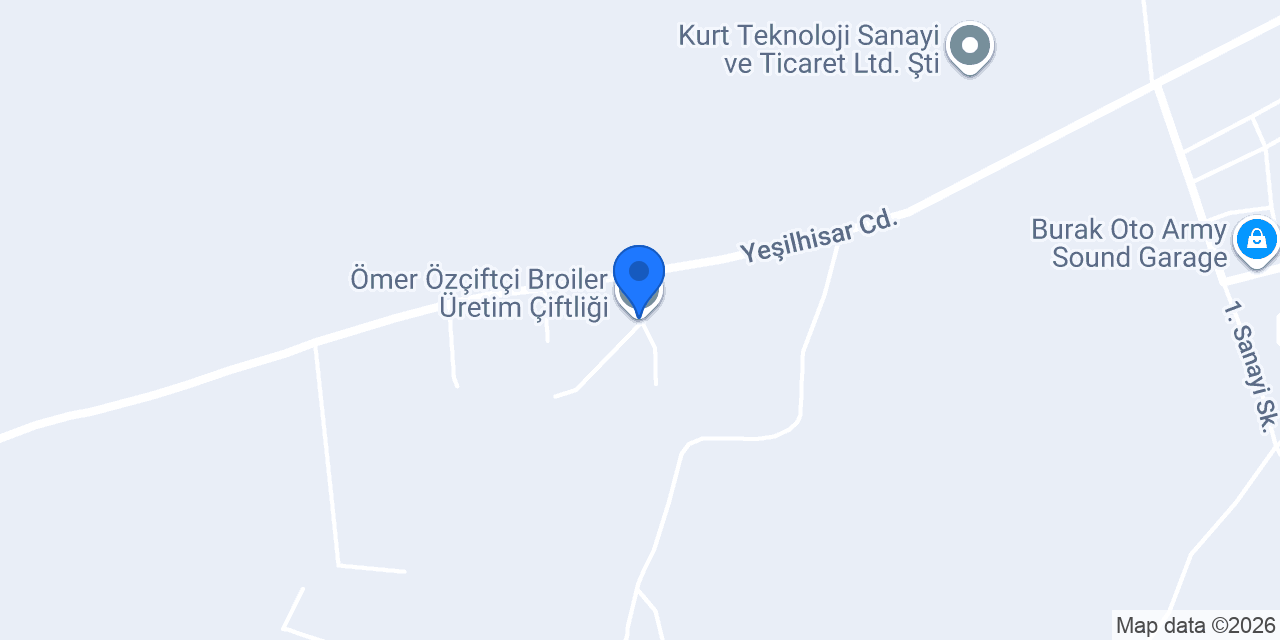 Ömer Özçiftçi Broiler Üretim Çiftliği konumu