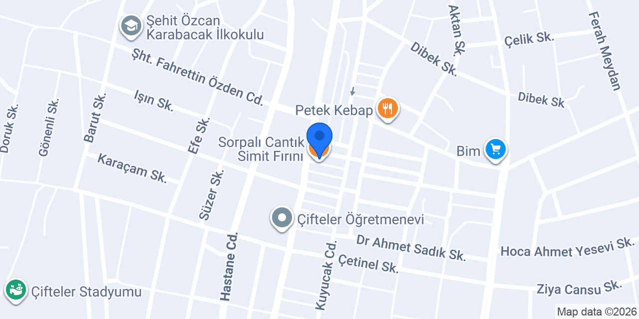 Sorpalı Cantık Simit Fırını konumu