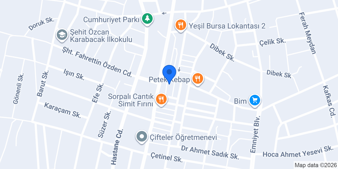 Saraç Eczanesi konumu