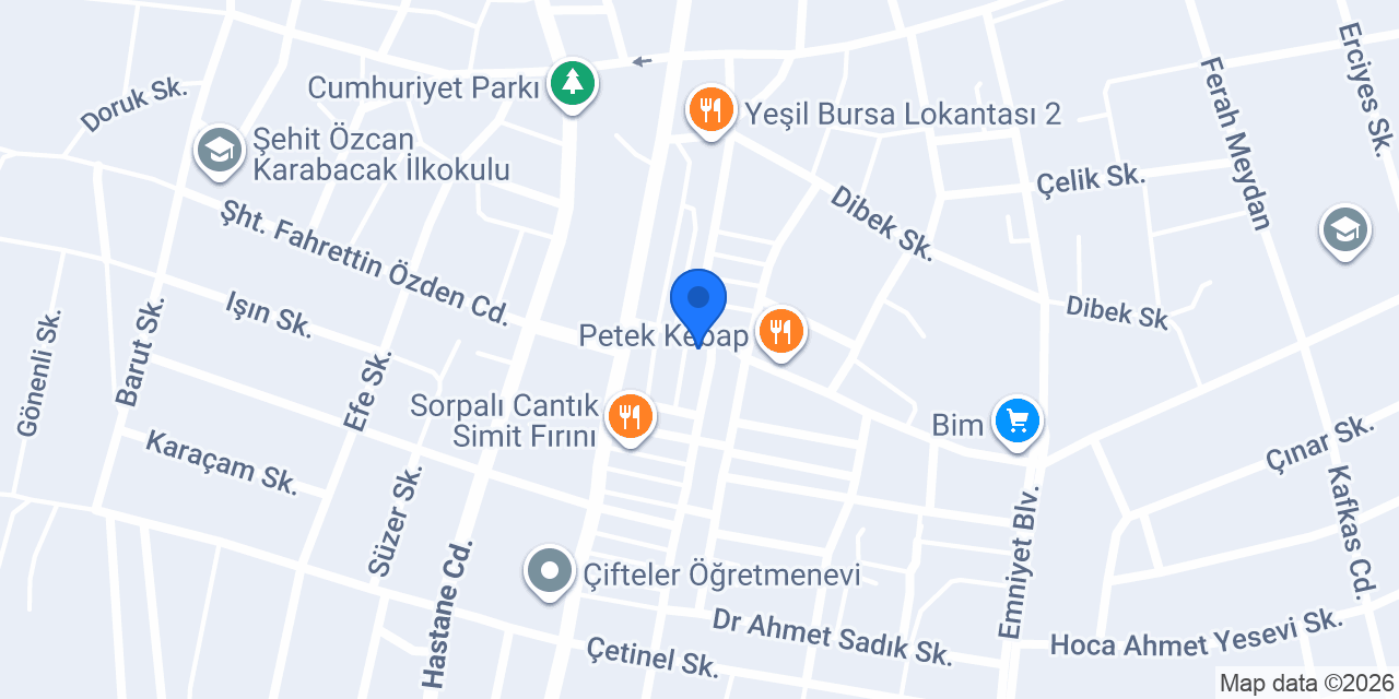 Yücel Giyim konumu