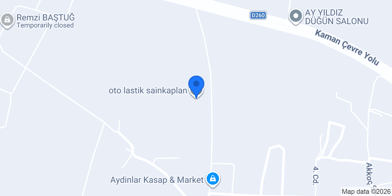 oto lastik sainkaplan konumu