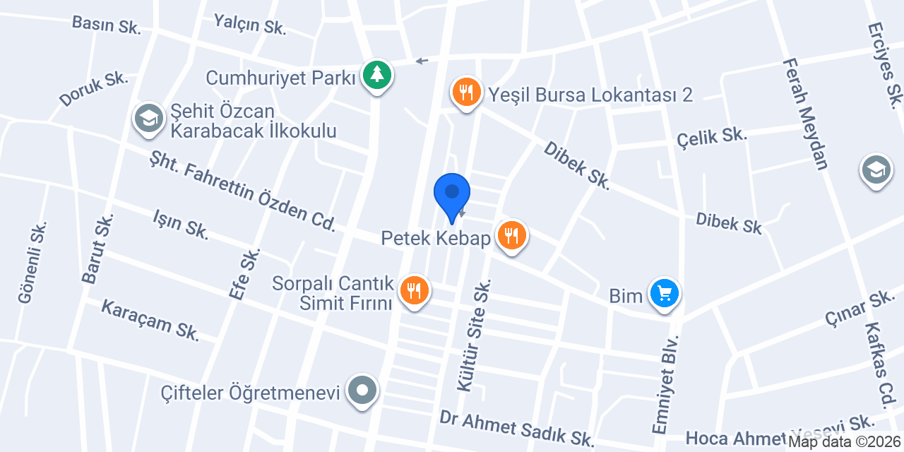 Ocak Pide salonu konumu