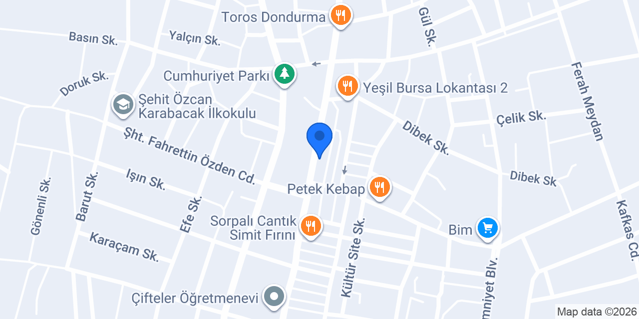 Miraç İletişim konumu