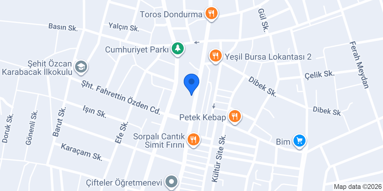 Tapu Müdürlüğü konumu