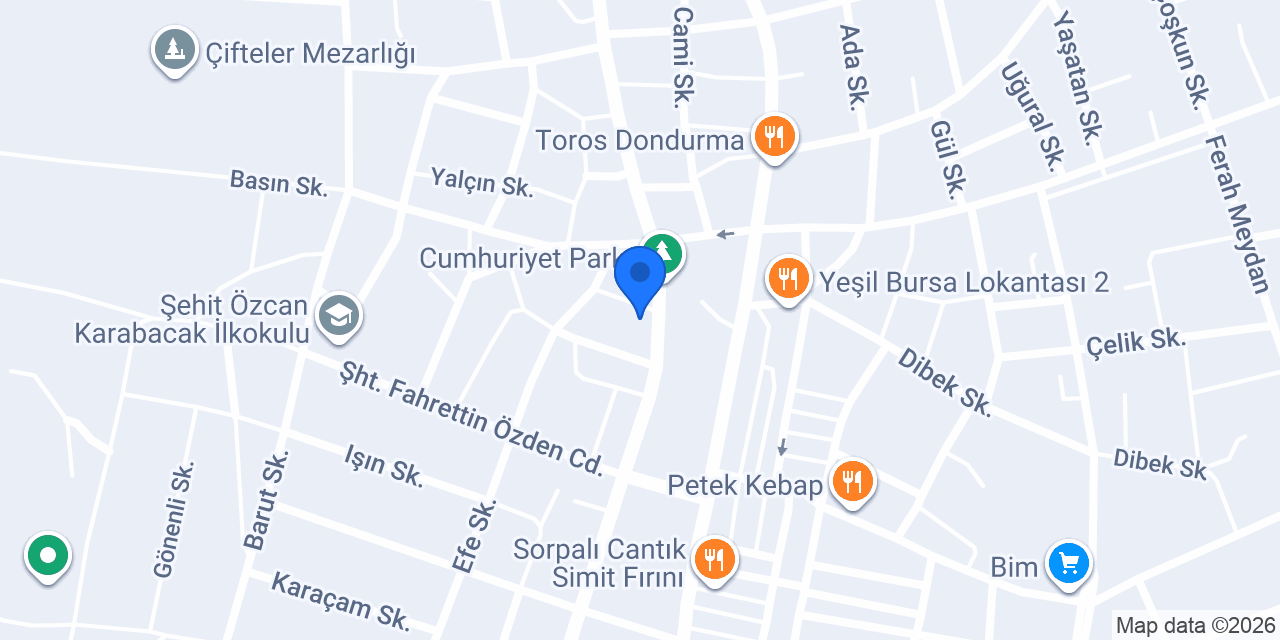 Kızılay Dern.-çifteler Şubesi konumu