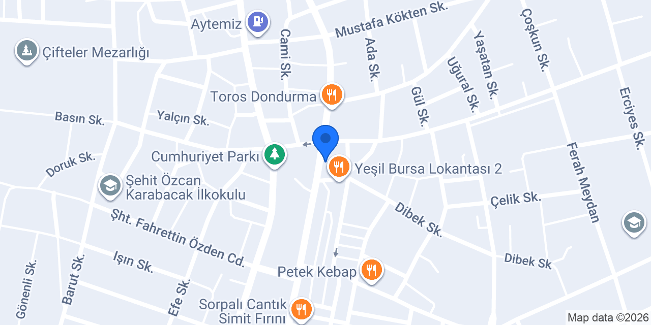 Çifteler Adliyesi konumu