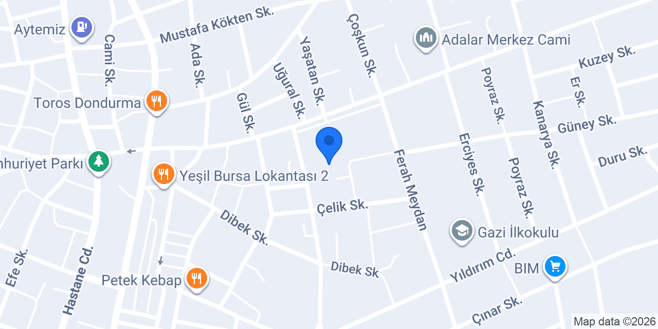 Çifteler Sürücü Kursu konumu