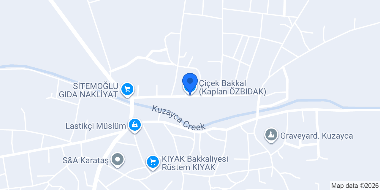 Çiçek Bakkal (Kaplan ÖZBIDAK) konumu