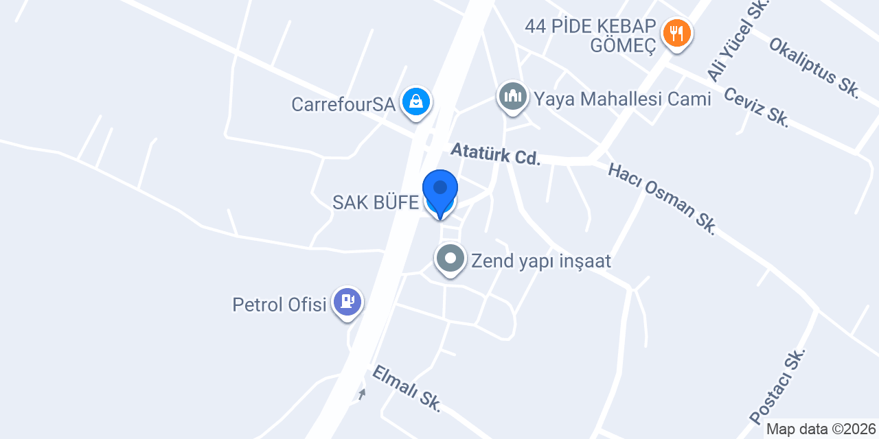 SAK BÜFE konumu