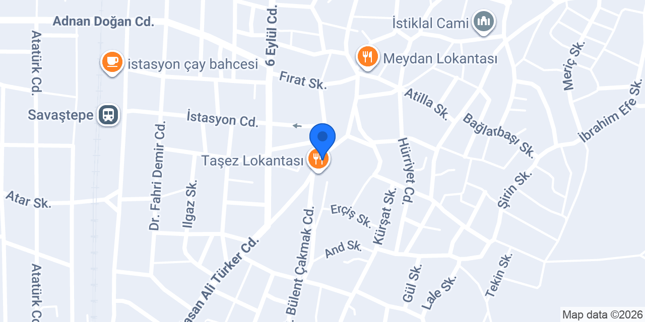 Karaçamlılar Mobilya konumu