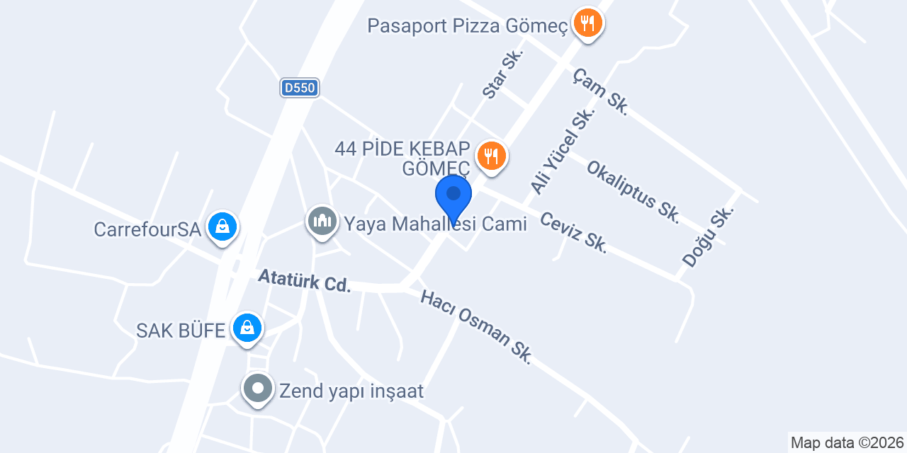 Gömeç - Ayvalık Miray Ambalaj konumu