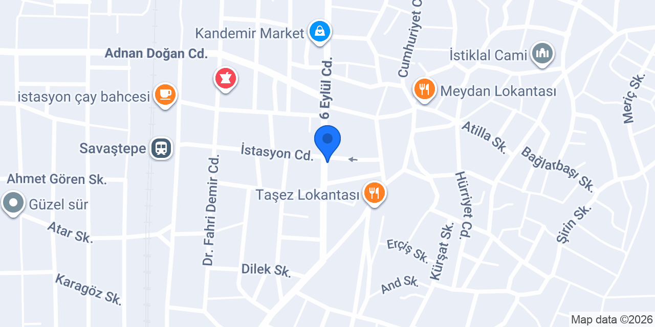 Savaştepe Otobüs Garajı konumu