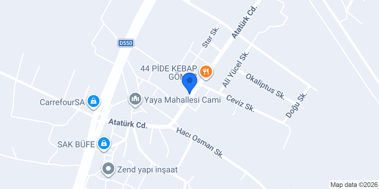 Bi başka pastane konumu