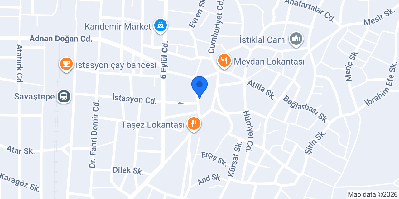 GÜZEL ET Kasap ve şarküteri konumu