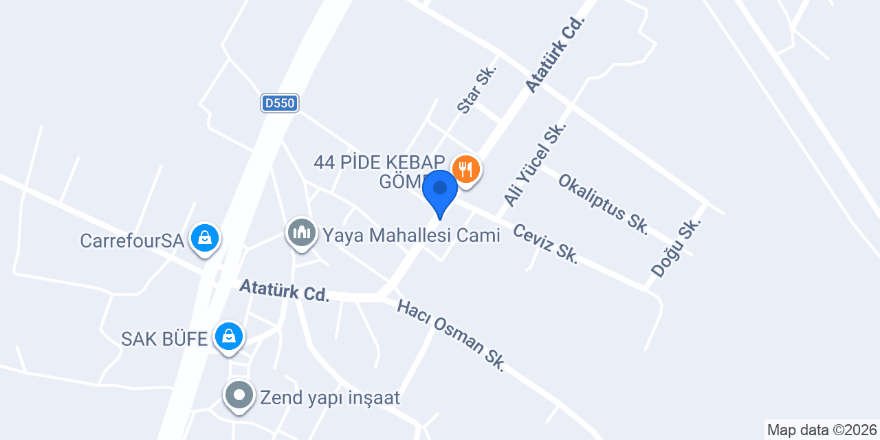 Deveci Tarım Market konumu