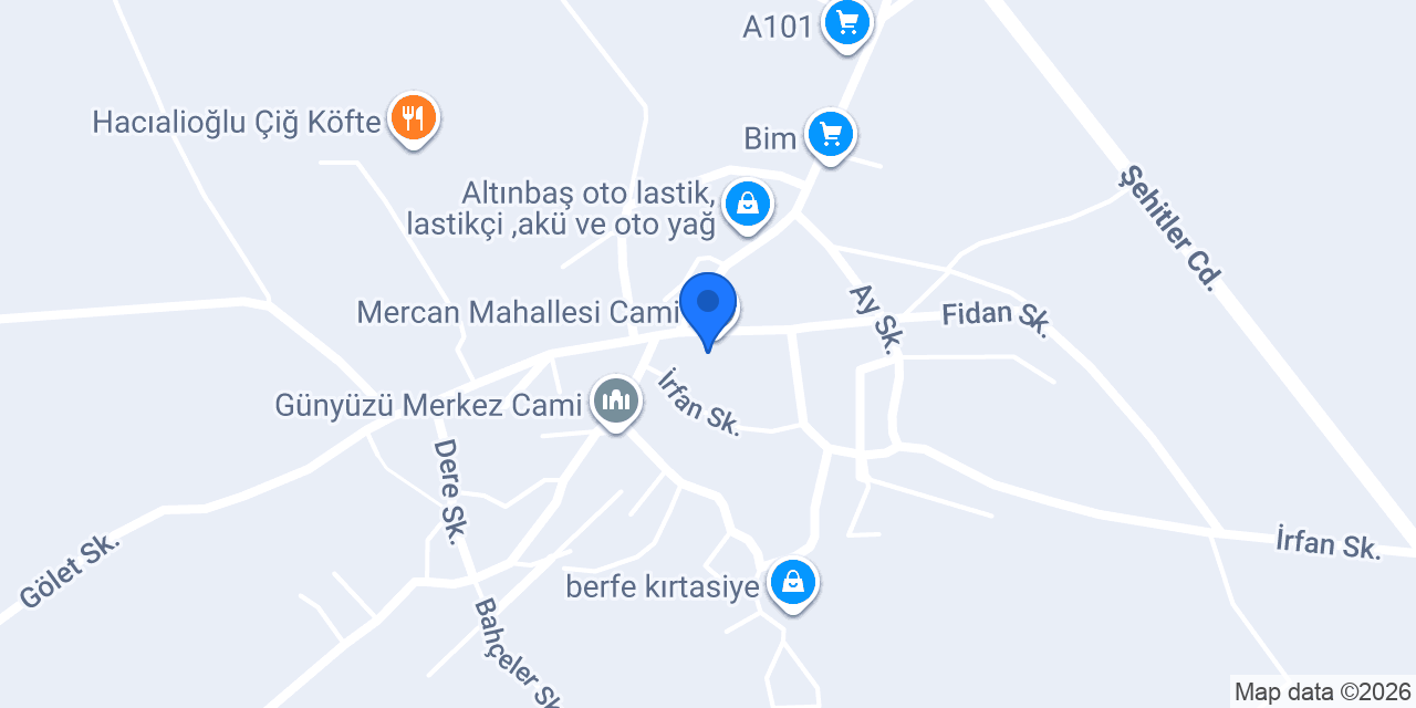 Günyüzü Çok Programlı Lisesi konumu