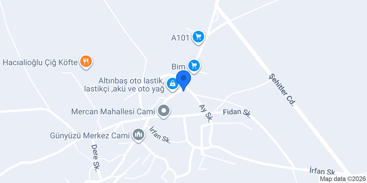 Günyüzü Noter konumu