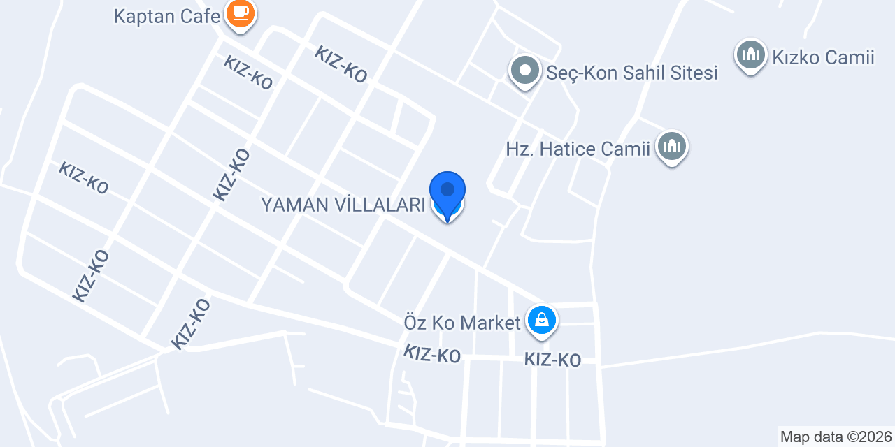 YAMAN VİLLALARI konumu