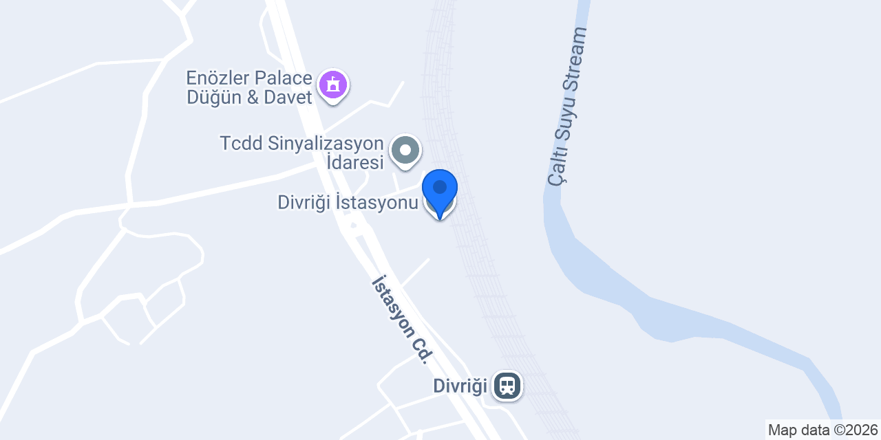 Divriği İstasyonu konumu