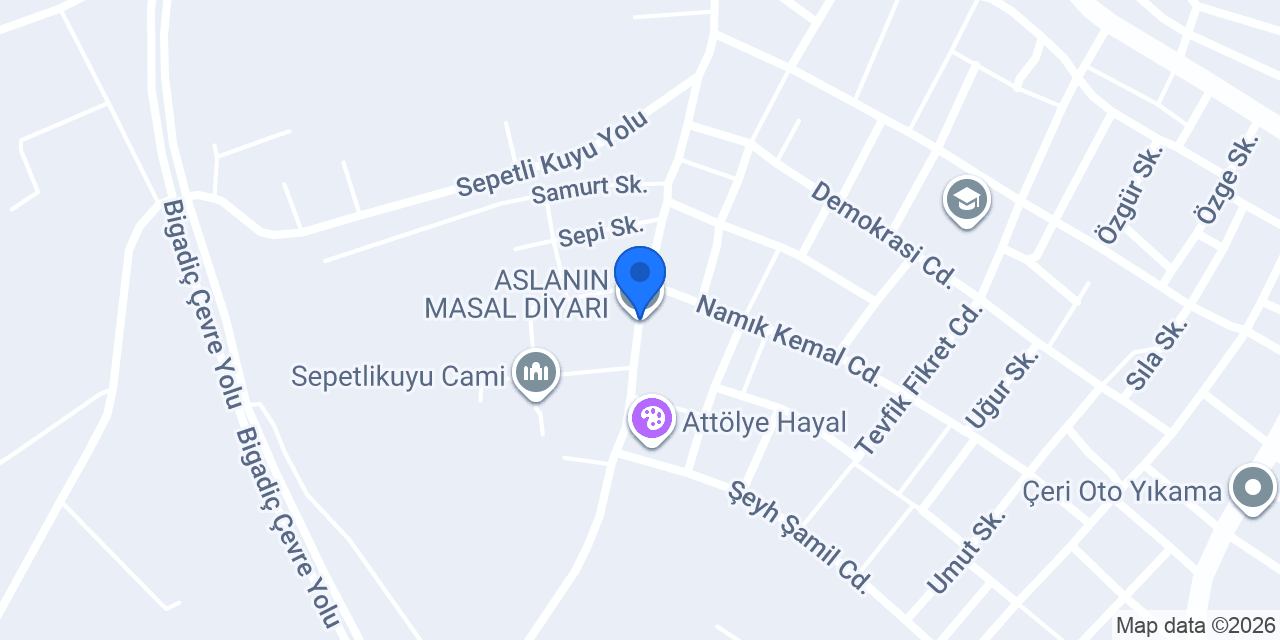 ASLANIN MASAL DİYARI konumu