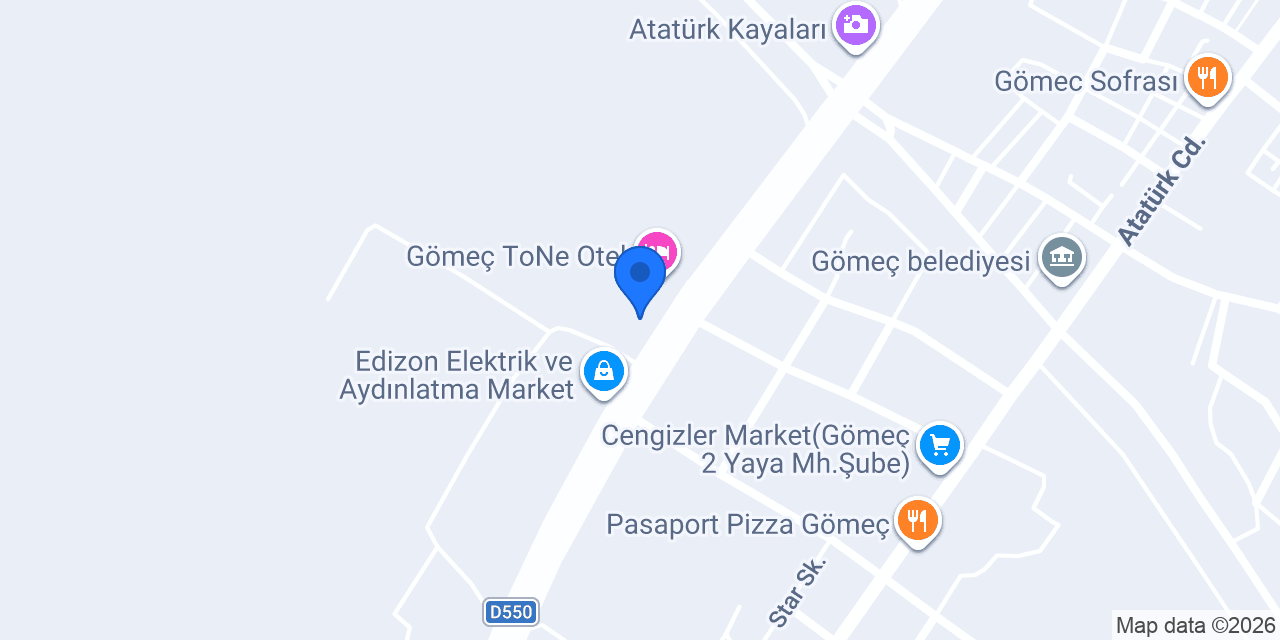 MİRAÇ YAPI MARKET GÖMEÇ konumu