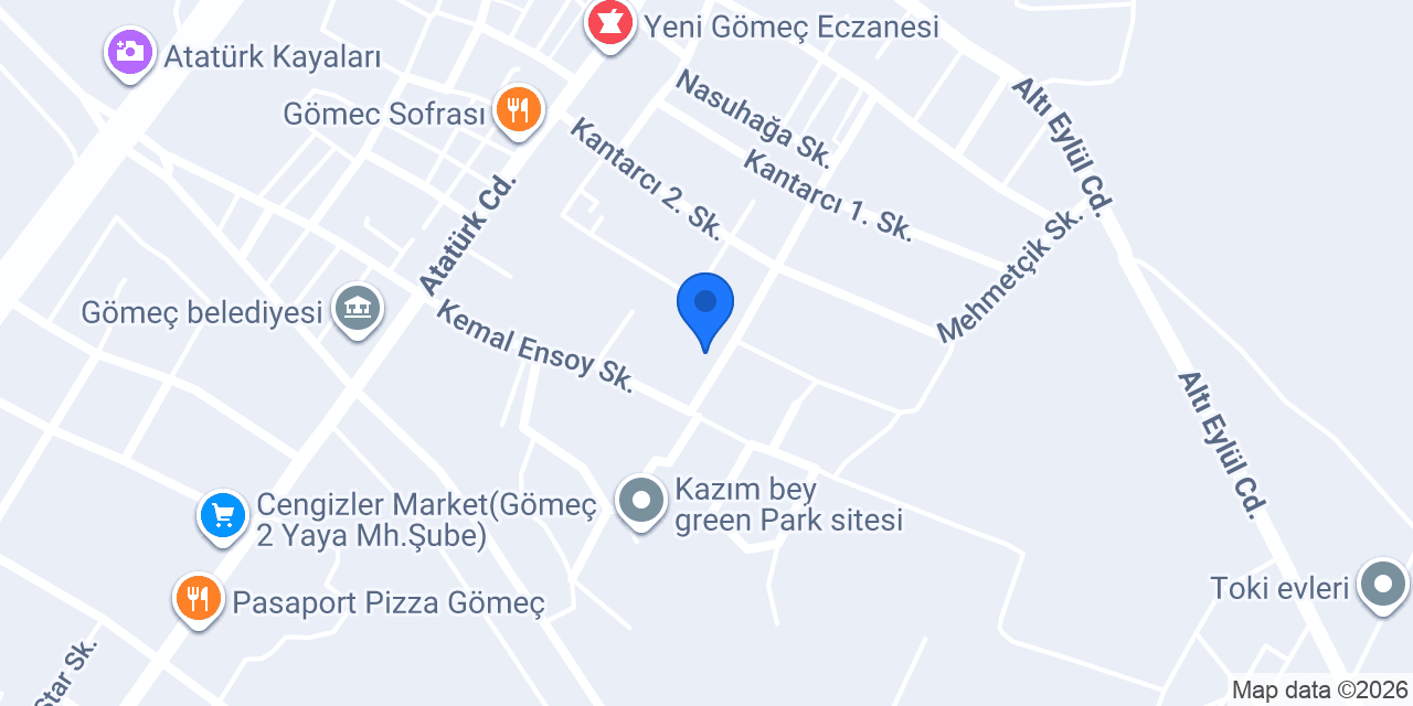 Gömeç İlçe Tarım ve Orman Müdürlüğü konumu