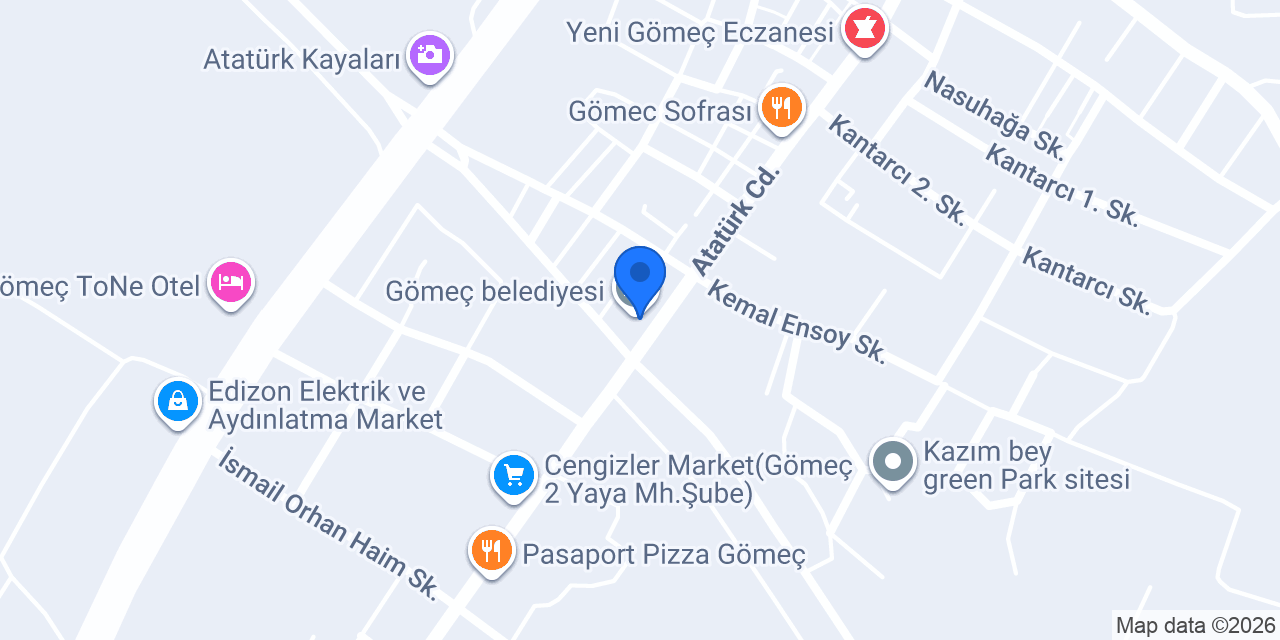 Gömeç belediyesi konumu