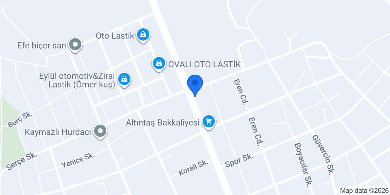 YNS OTOMOTİV 26 konumu