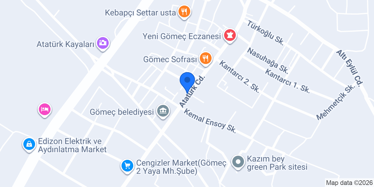 Meşhur Börekçi Recep Akman konumu