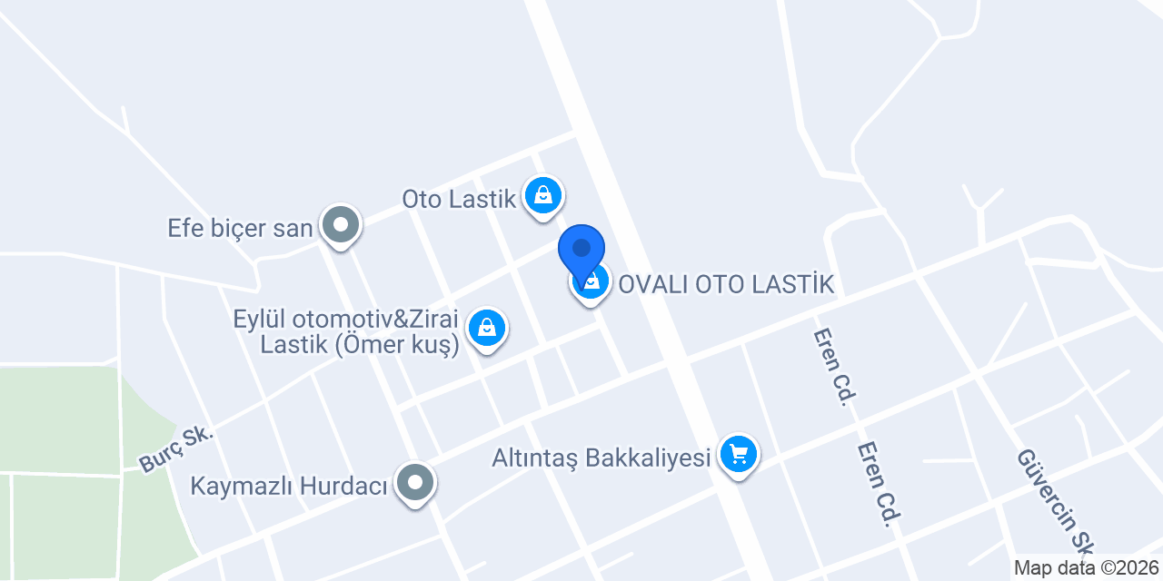 Çakallar Oto konumu