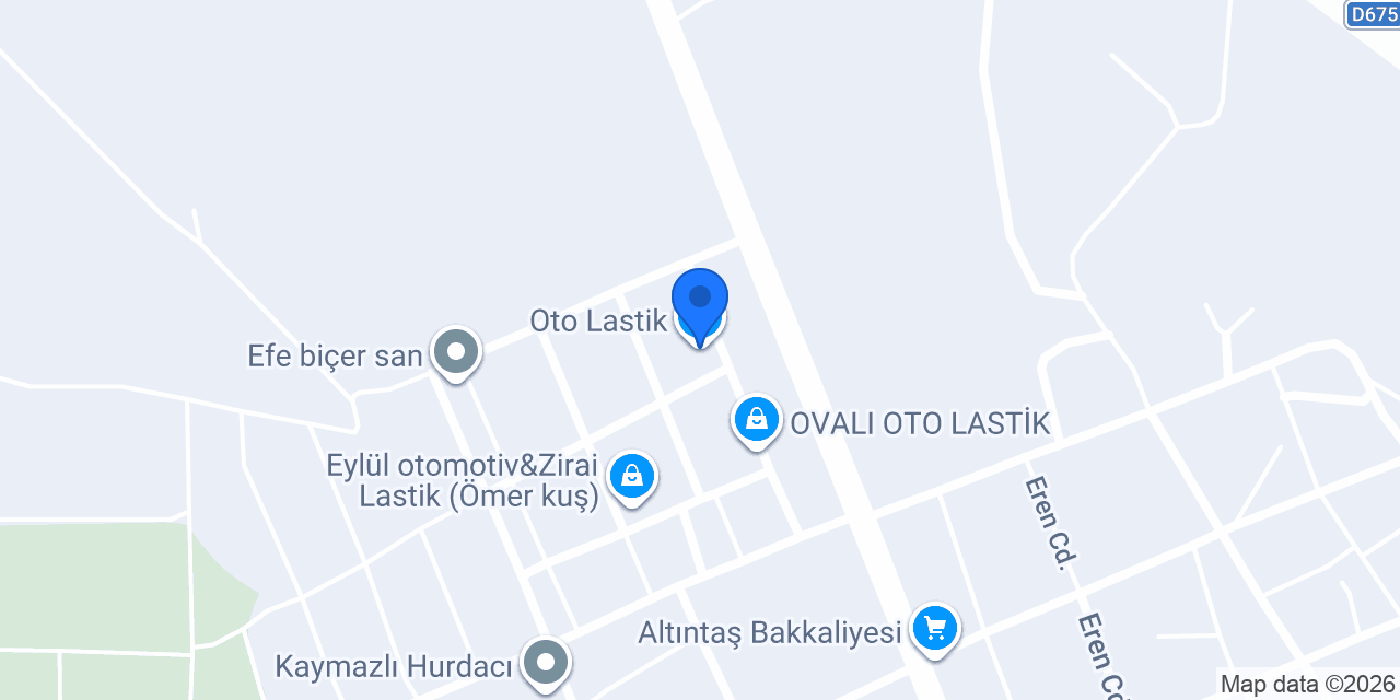 Oto Lastik konumu