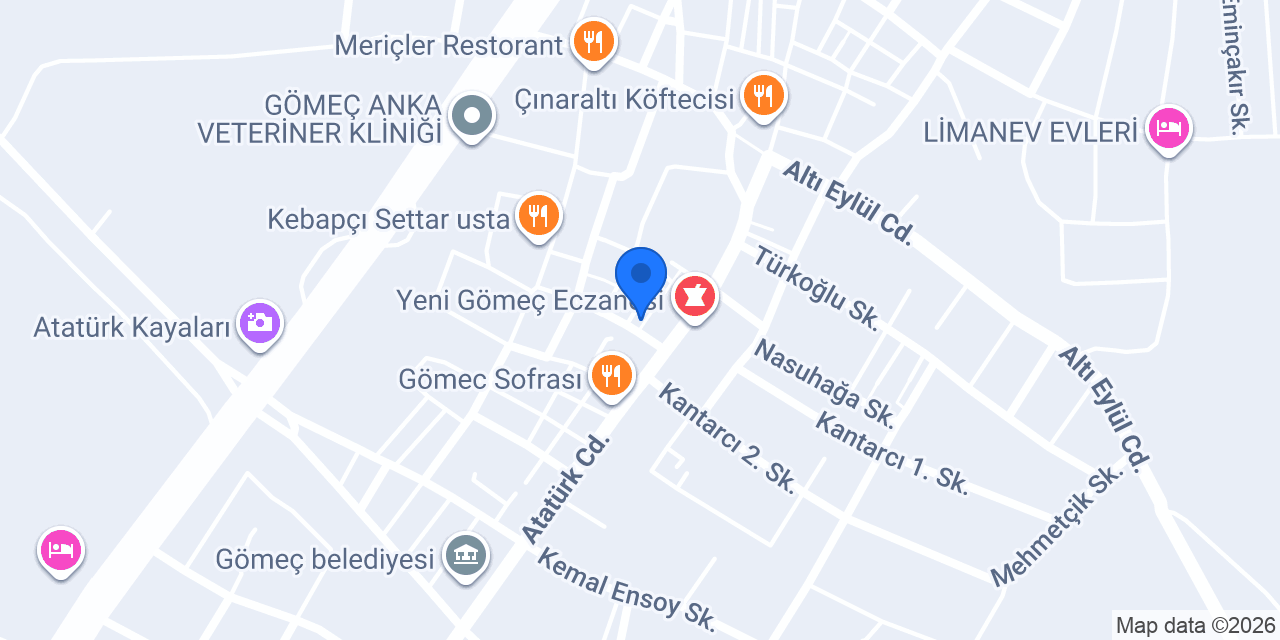 TEK GÖMEÇ EMLAK konumu
