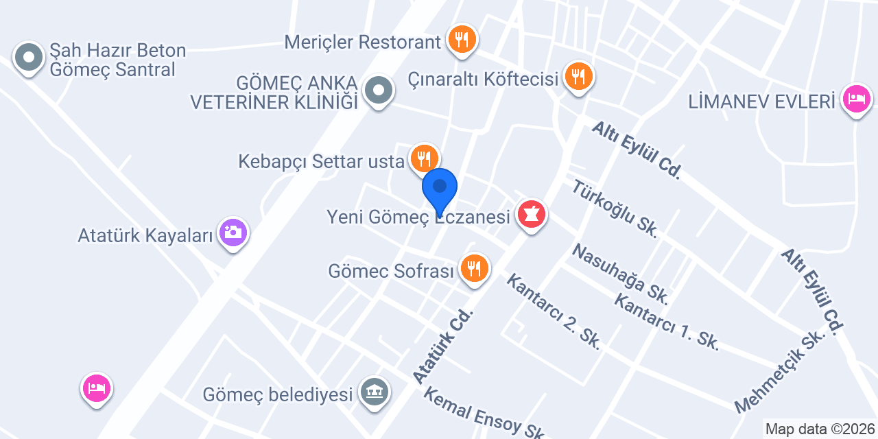 AZG EMLAK KONUT GÖMEÇ konumu