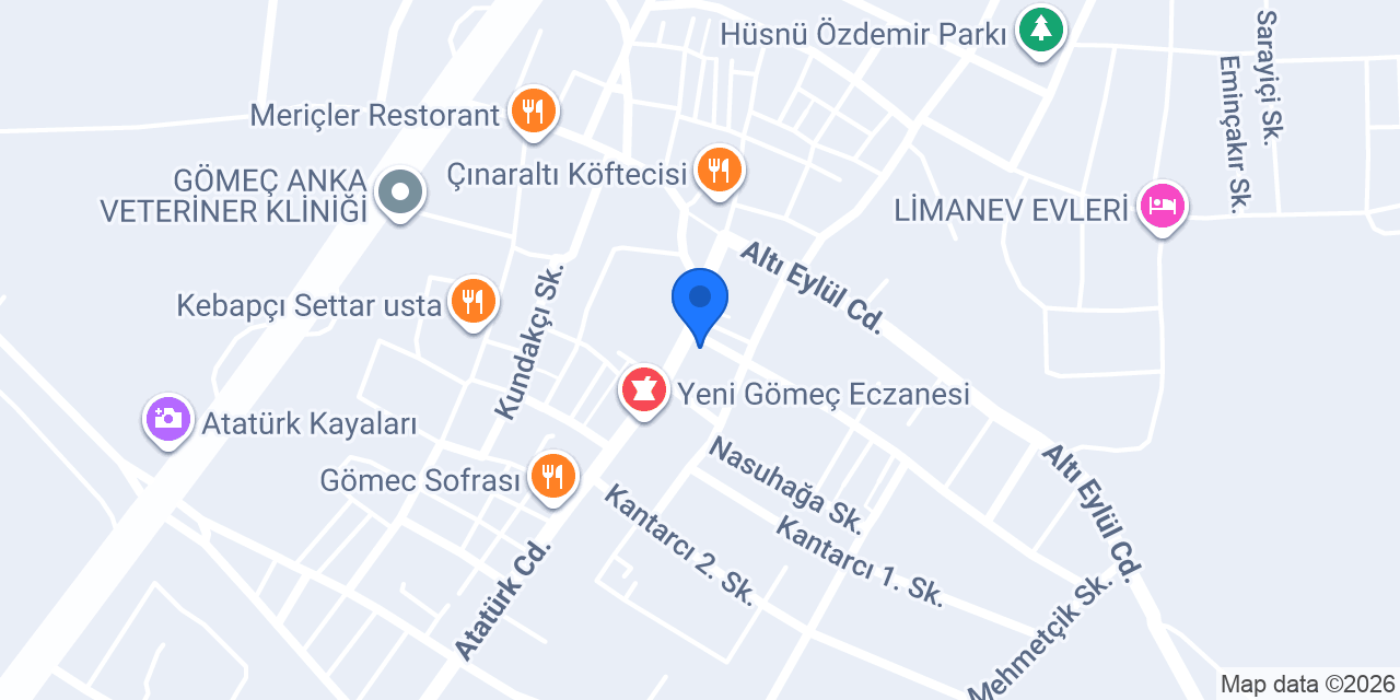 Mavi Köşe Cafeterya konumu