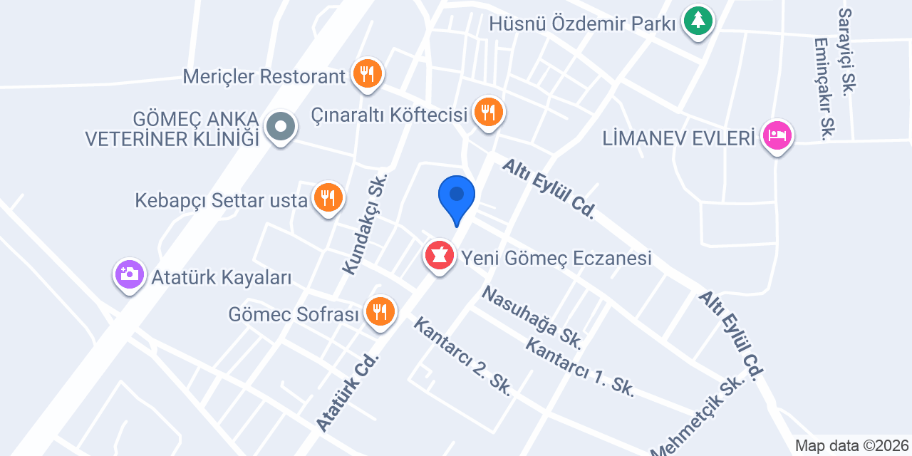 Meşhur börekçi Recep usta konumu