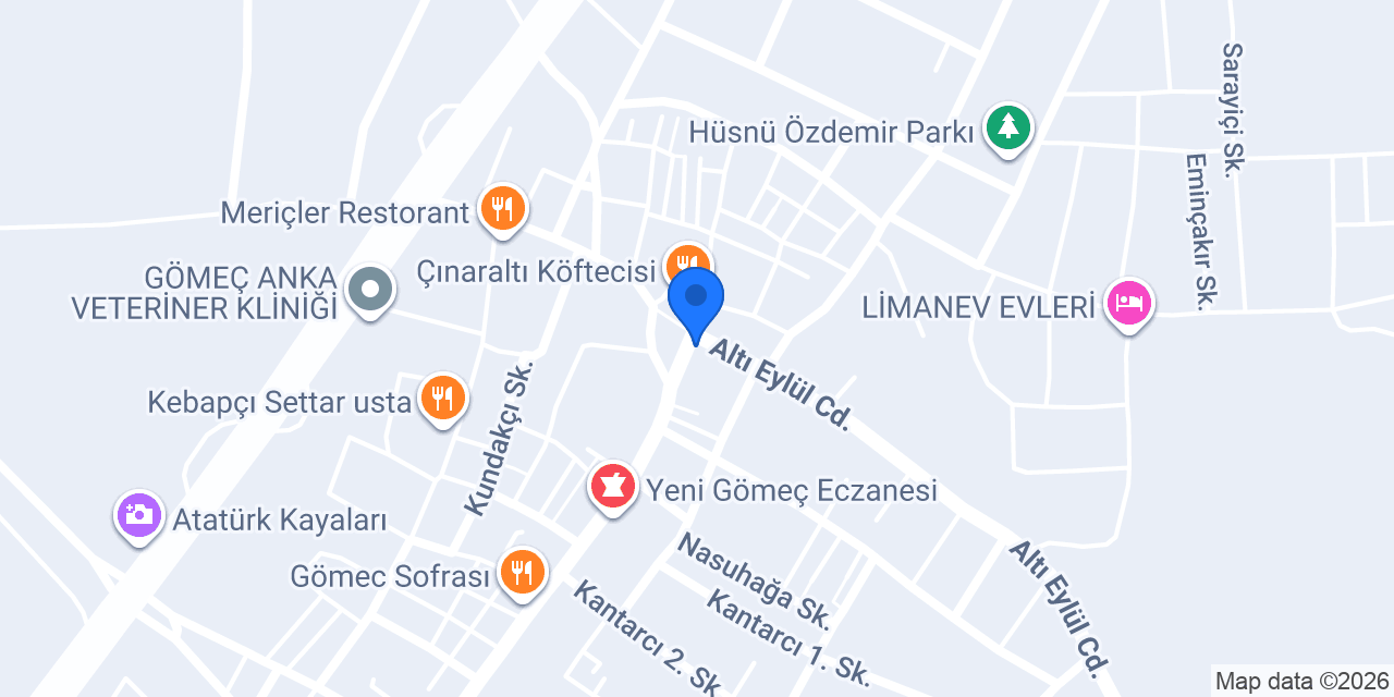 HÜKÜMET KONAĞI TAKSİ DURAĞI GÖMEÇ konumu