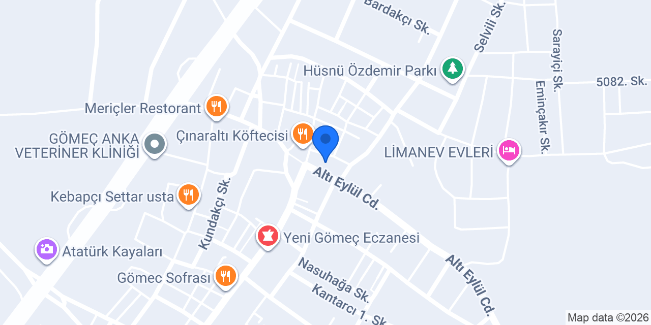 Özşeker Tatlı Sarayı konumu